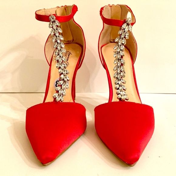 Badgley Mischka Shoes - New BADGLEY MISCHKA 8.5 RED HEELS SHOES American